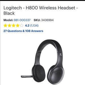 Logitech Wireless Headset H800